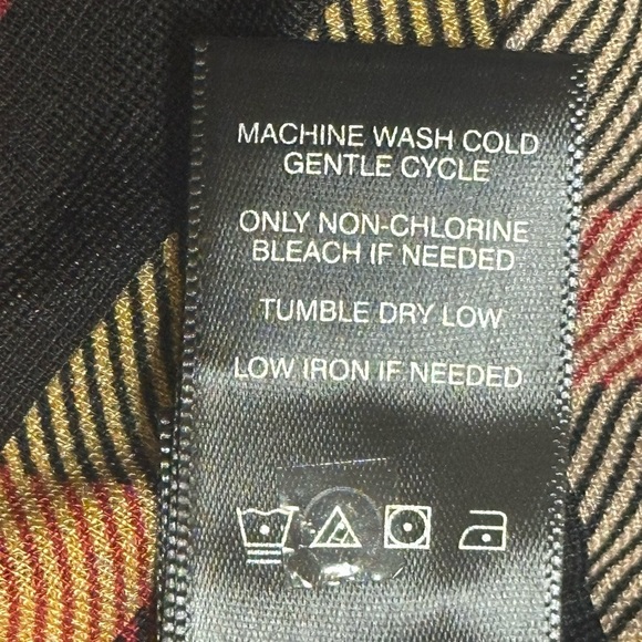 Ali Miles Black and Tan Cowl Neck Sweater with Plaid Accents - Picture 7 of 7